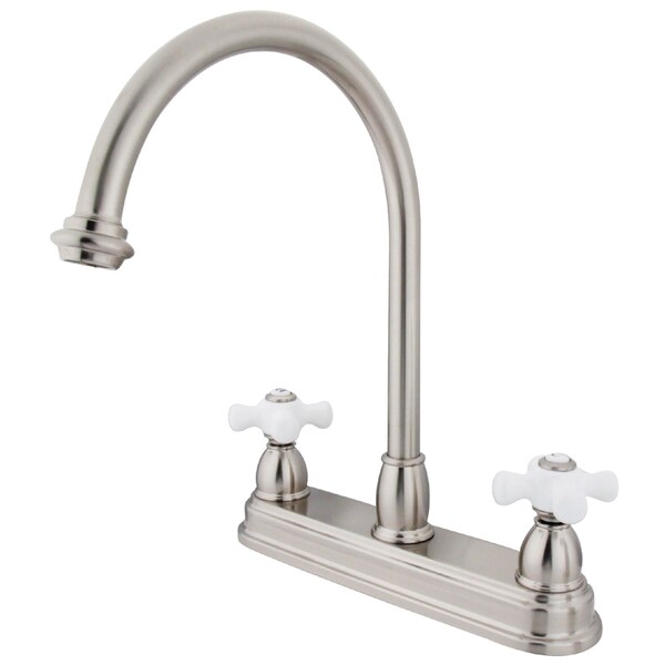 Restoration Centerset Kitchen Faucet, Brushed Nickel